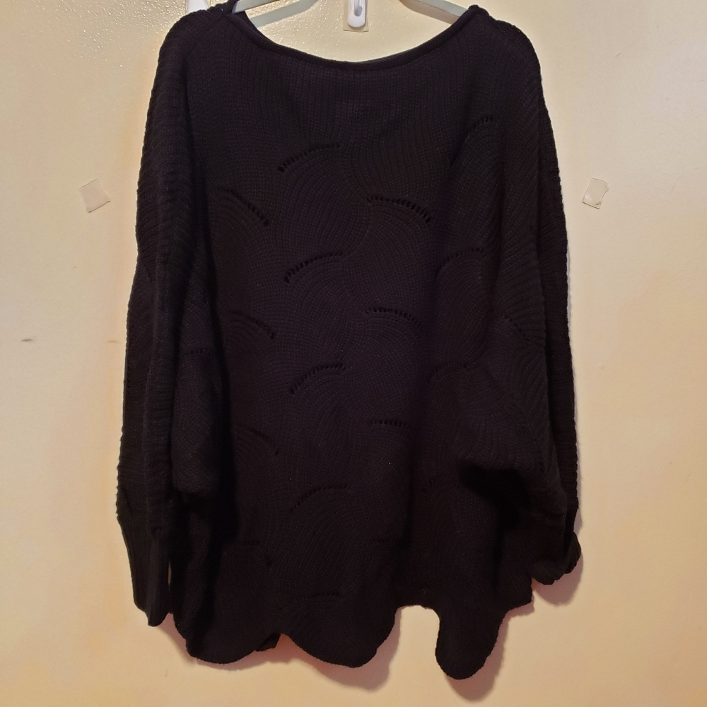 Black 2x sweater warm and cozy office casual GUC